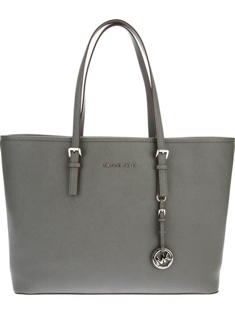 michael kors brooke bag grey|Michael Kors signature tote gray.